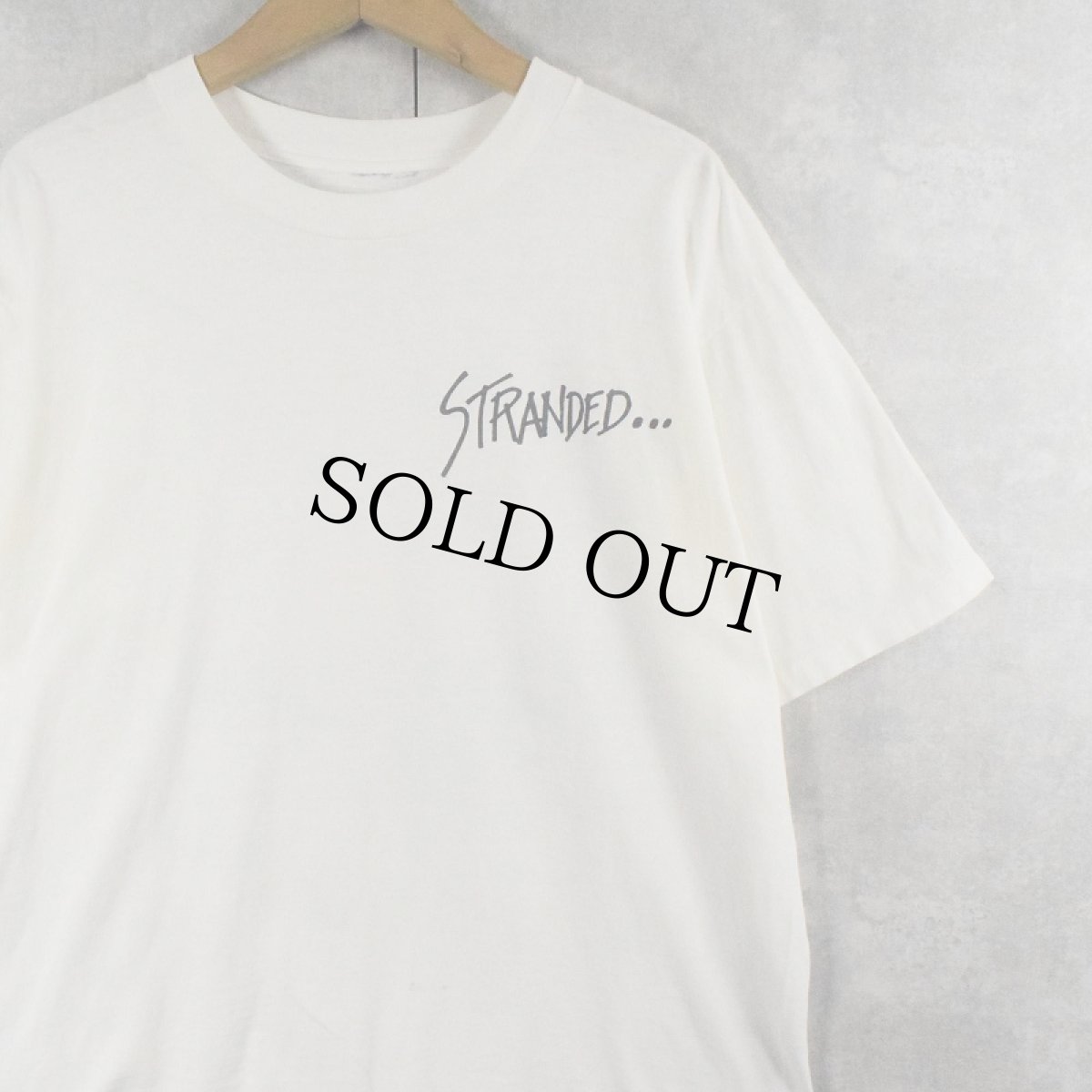 画像2: 80's Budwiser "STRNDED..." ビールメーカーイラストプリントTシャツ (2)