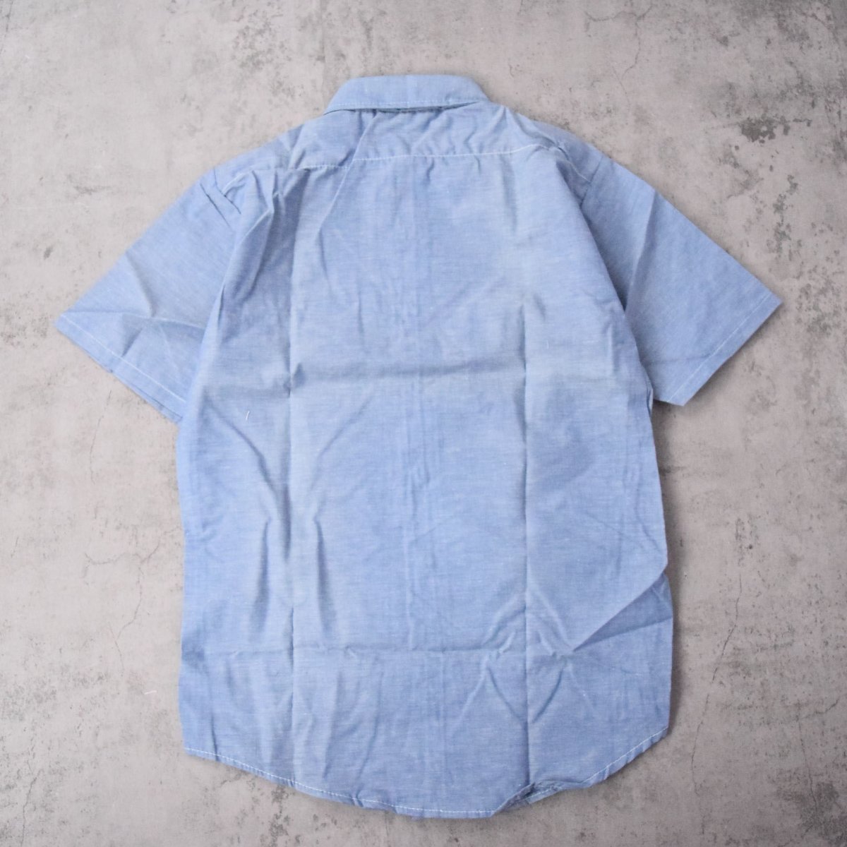 画像3: 70〜80's FIVE BROTHER USA製 シャンブレーワークシャツ フラッシャー付き DEADSTOCK M (3)