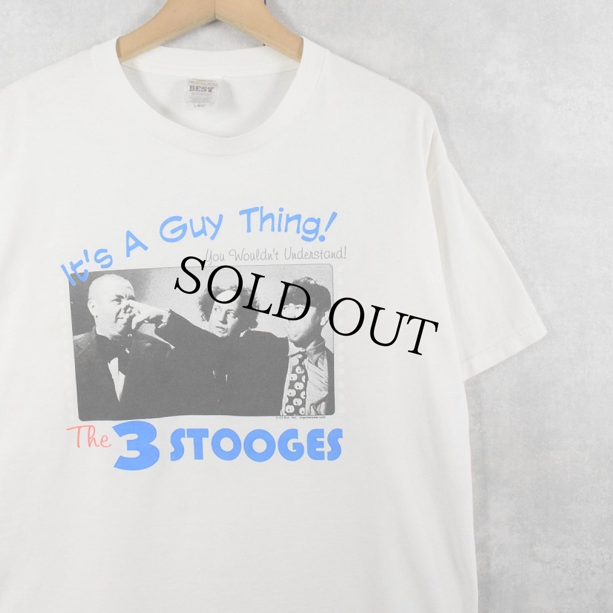 画像1: The Three Stooges コメディアンプリントTシャツ L (1)