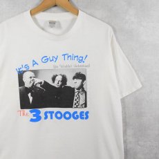 画像1: The Three Stooges コメディアンプリントTシャツ L (1)