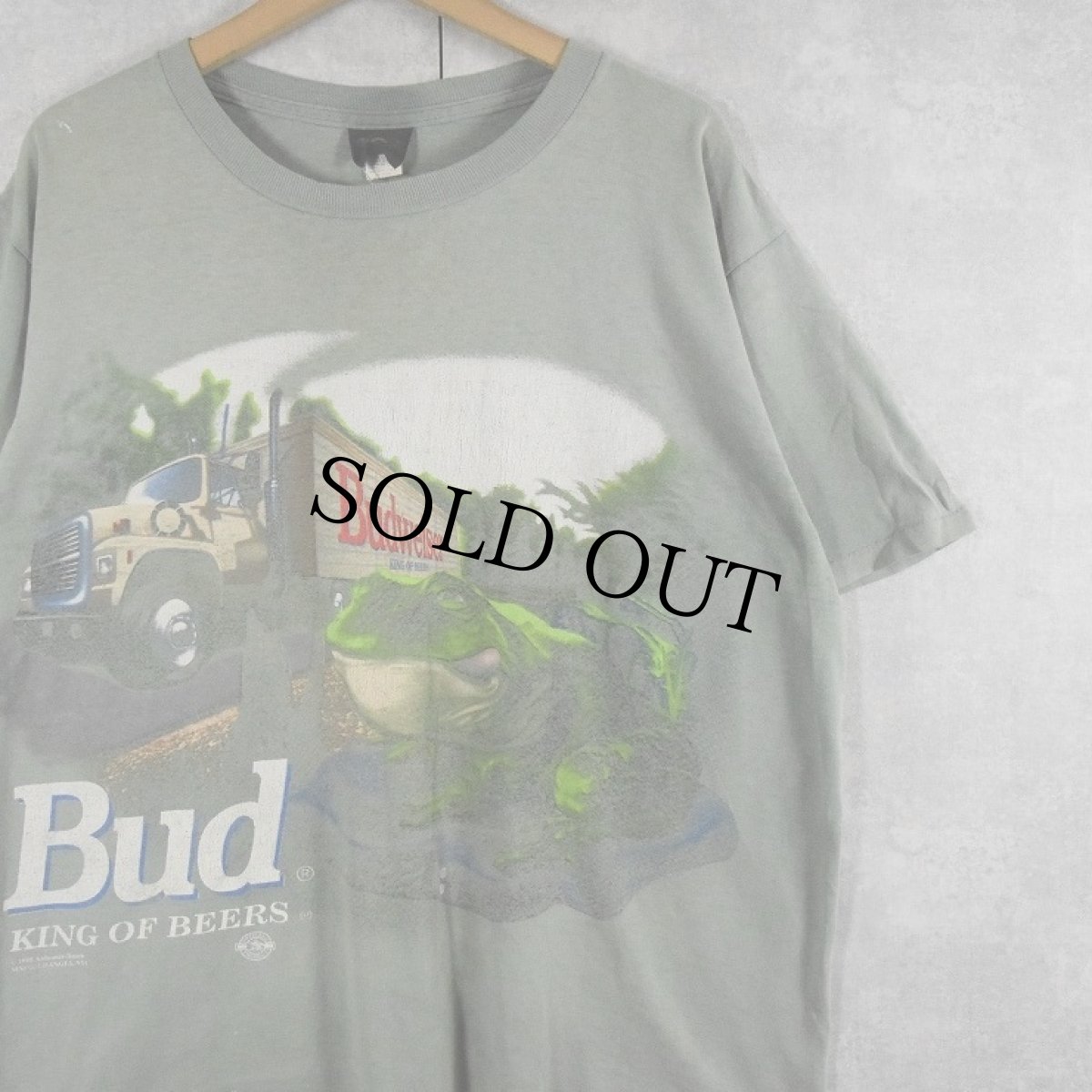 画像1: 90's Budweiser USA製 "THIS BUD'S FOR YOU" ビールメーカー プリントTシャツ XL (1)