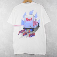 画像2: 90's Budwiser "JUMP ON A BUD" ビールメーカー プリントTシャツ XL (2)