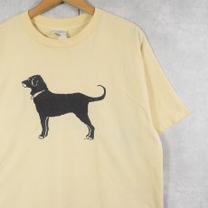 画像1: 90's The Black Dog USA製 犬プリントTシャツ XL (1)