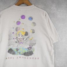 画像1: 90's Hard Rock CAFE USA製 SIGNATURE SERIES EDITION IV "AIDS AWARENESS" エイズデー プリントTシャツ XL (1)