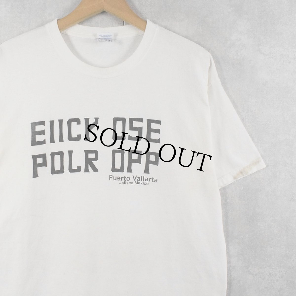 画像1: FUCK OFF ギミックプリントTシャツ L (1)