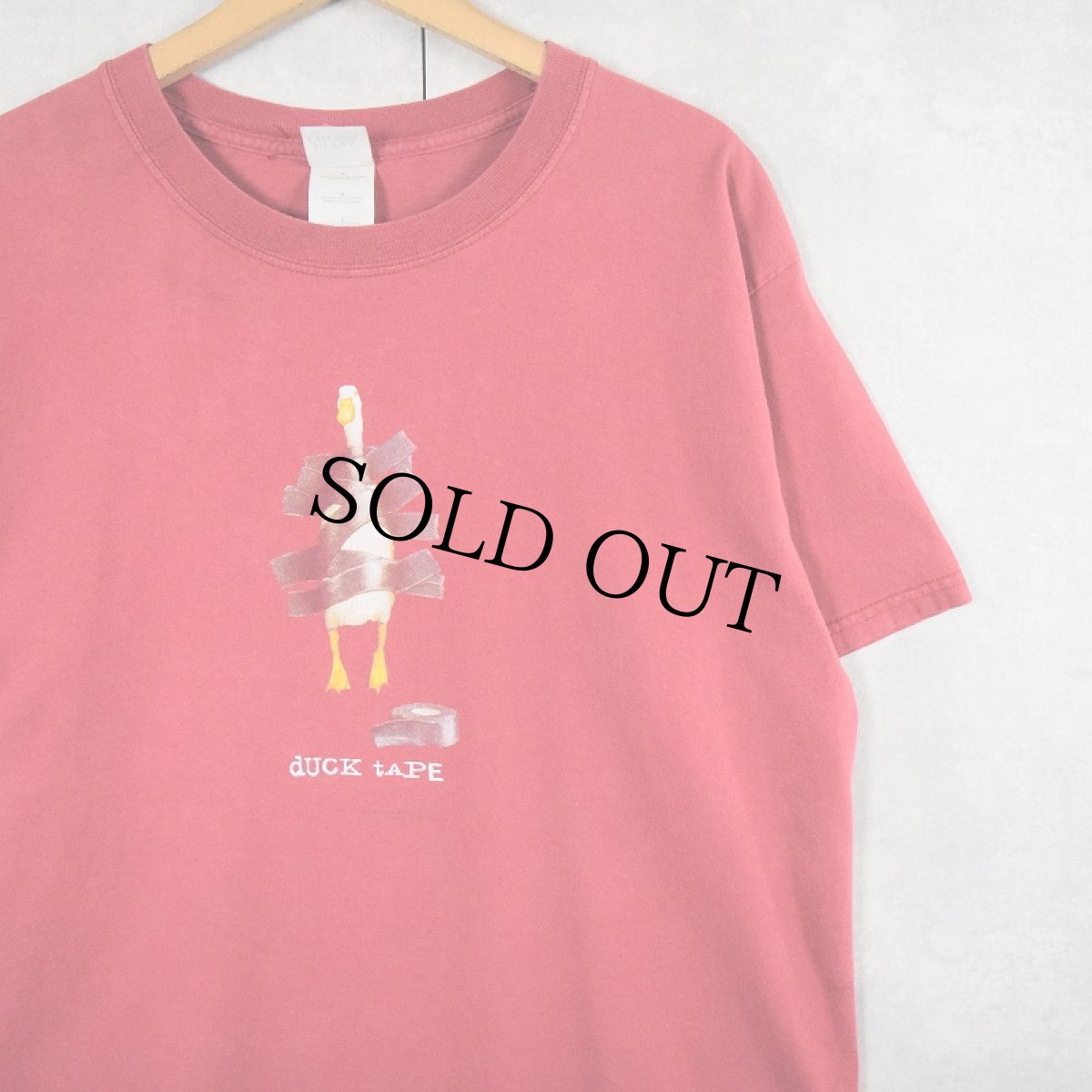 画像1: Will Bullas "DUCK TAPE" アートプリントTシャツ L (1)