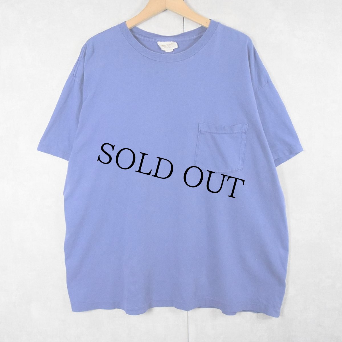 画像1: 80〜90's BANANA REPUBLIC USA製 無地ポケットTシャツ L (1)