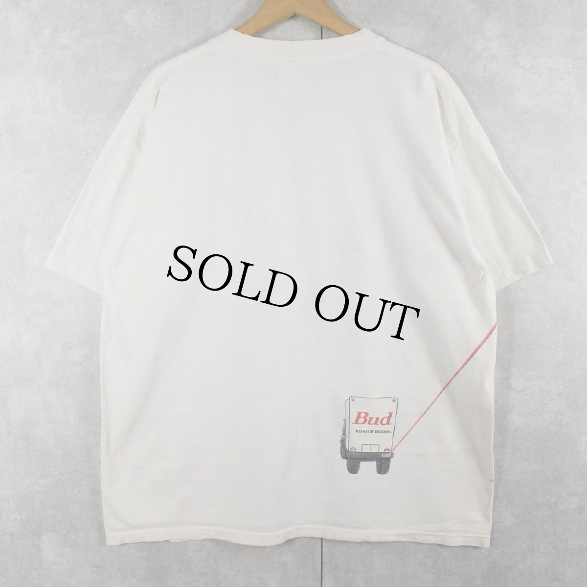 画像2: 90's Budweiser USA製 ビールメーカー 巻きプリントTシャツ XL (2)