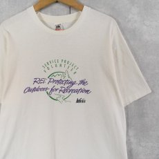 画像1: 90's REI USA製 "SERVICE PROJECT VOLUNTEER" プリントTシャツ L (1)