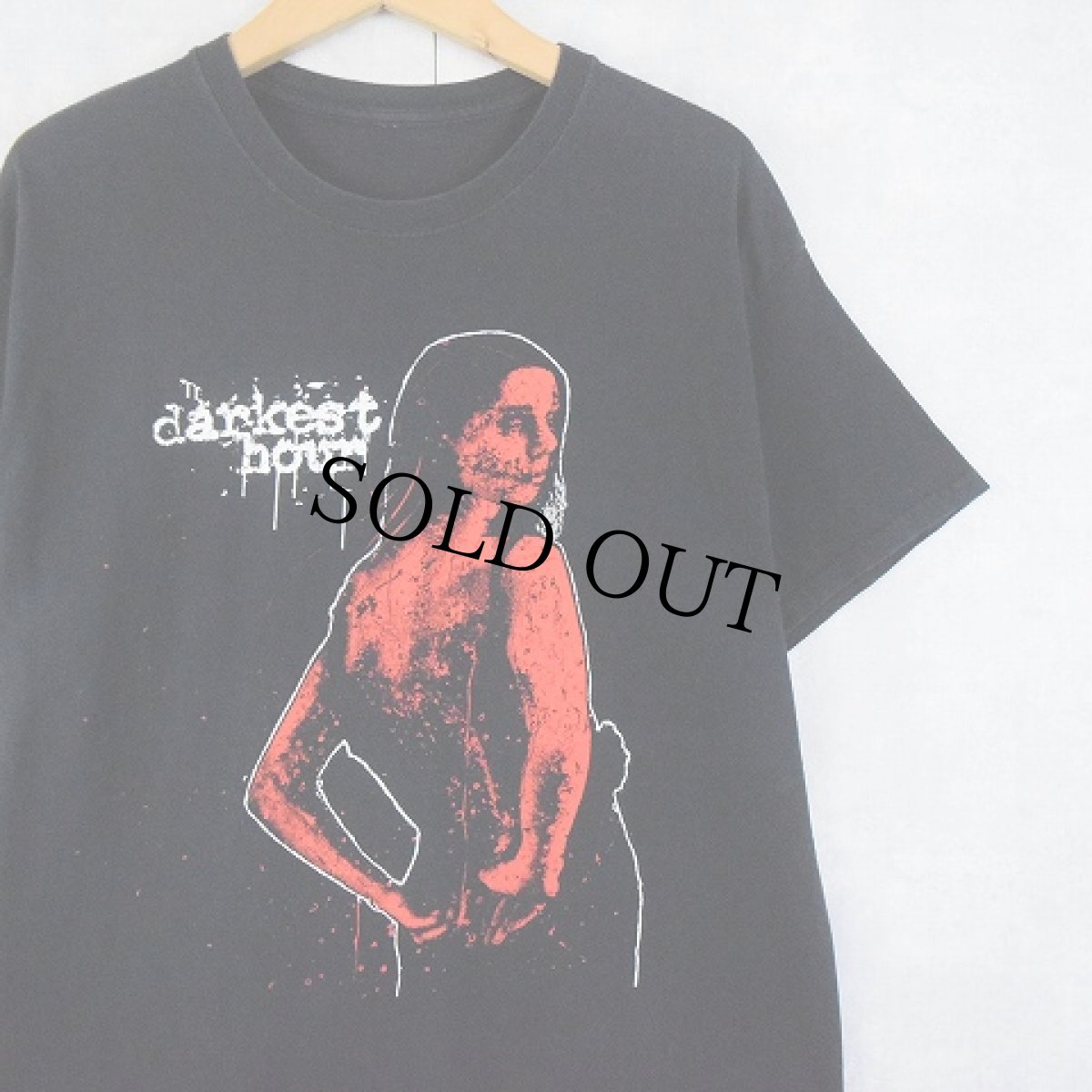 画像1: darkest hour ヘヴィメタルバンドTシャツ BLACK  (1)