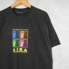画像1: 2000's ELTON JOHN AND TIM RICE'S AIDA ミュージカルTシャツ BLACK (1)