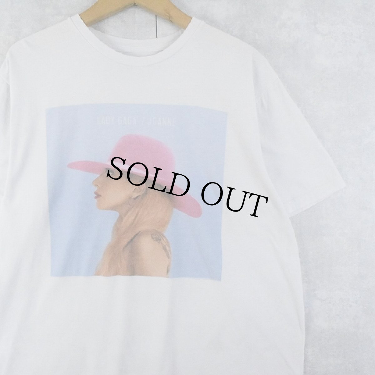 画像1: LADY GAGA "JOANNE" ミュージシャンアルバムTシャツ XL (1)