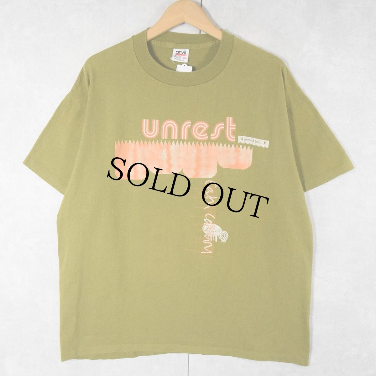 画像1: 90's unrest USA製 インディロックバンドTシャツ XL (1)