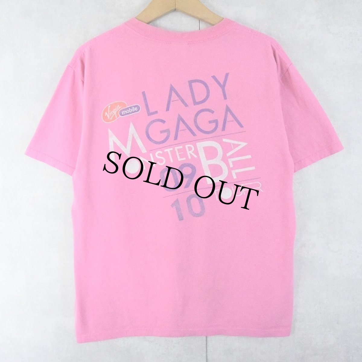 画像2: LADY GAGA "THE MONSTER BALL TOUR" ミュージシャンツアーTシャツ M (2)