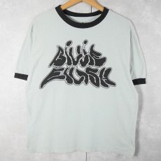 画像1: Billie Eilish ミュージシャンリンガーTシャツ L (1)