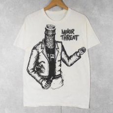 画像1: MINOR THREAT ハードコア・パンクバンドプリントTシャツ (1)