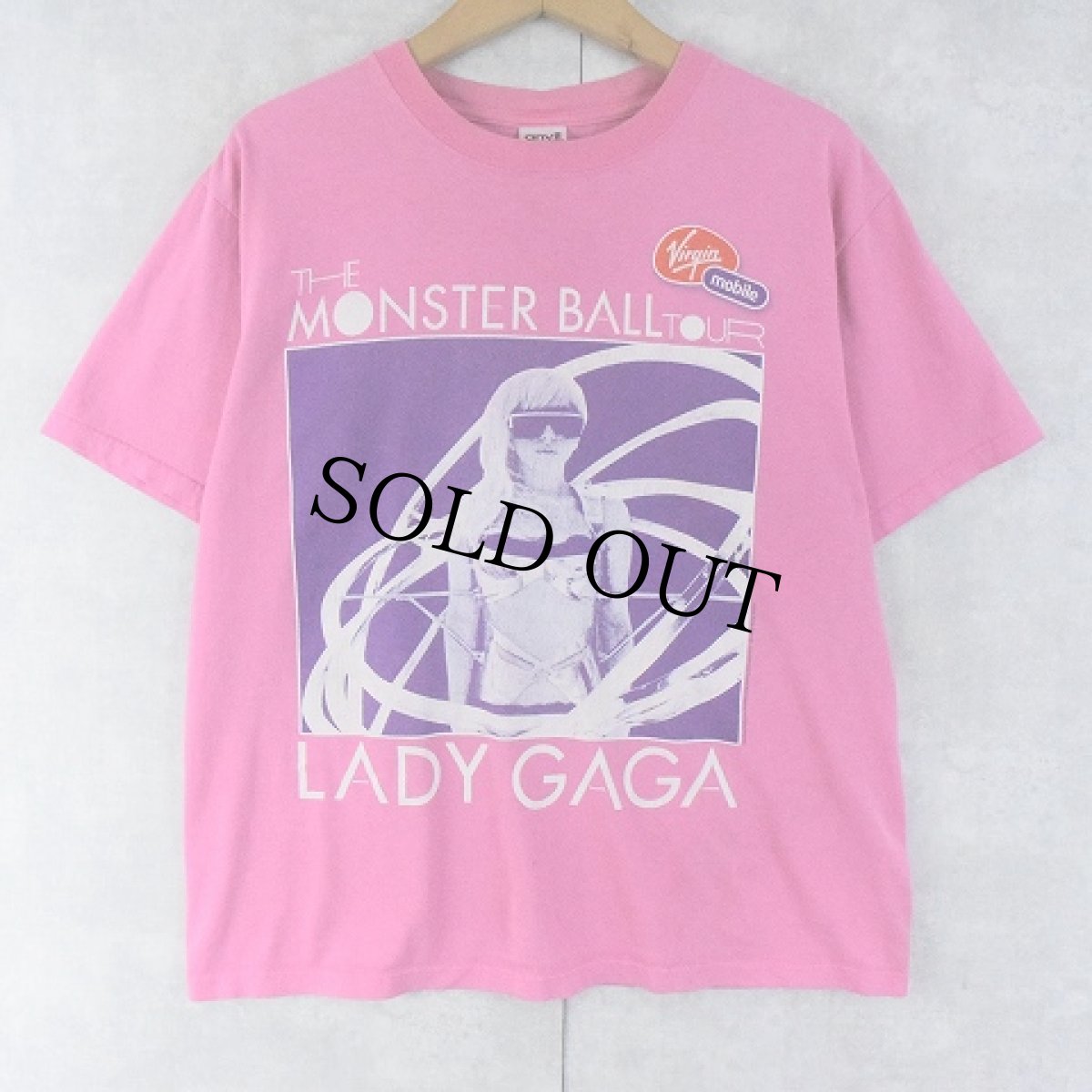 画像1: LADY GAGA "THE MONSTER BALL TOUR" ミュージシャンツアーTシャツ M (1)