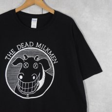 画像1: THE DEAD MILKMEN パンクロックバンドTシャツ BLACK 2XL (1)