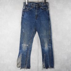 画像1: 60〜70's LEVI'S 606 BIGE オレンジタブ デニムパンツ W31 (1)