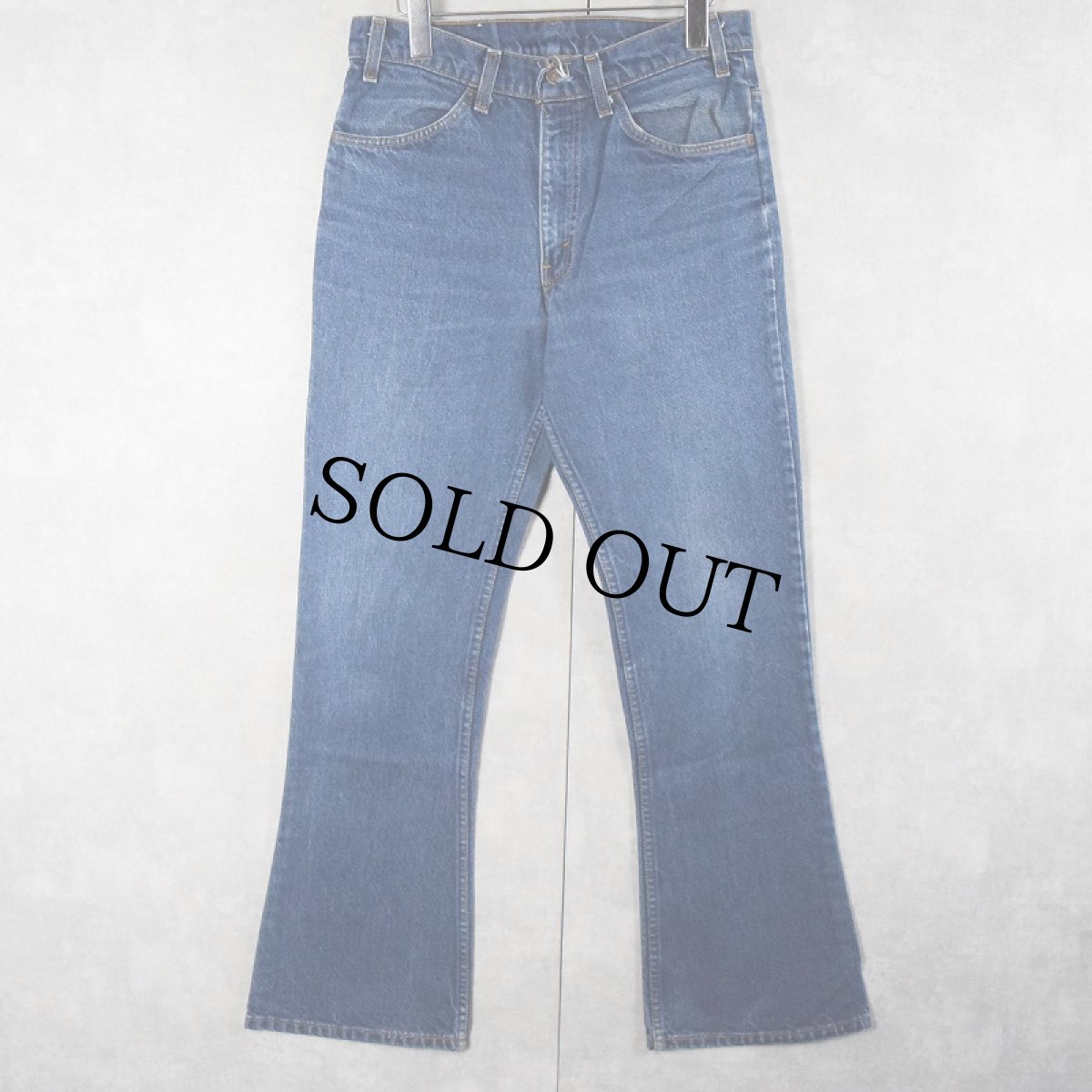 画像1: 90's Levi's 646 USA製 オレンジタブ ベルボトムデニムパンツ W31 (1)