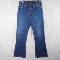 画像1: 90's Levi's 646 USA製 オレンジタブ ベルボトムデニムパンツ W31 (1)