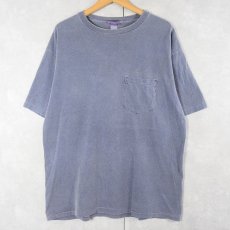 画像1: 90's BANANA REPUBLIC USA製 後染め 無地ポケットTシャツ S (1)