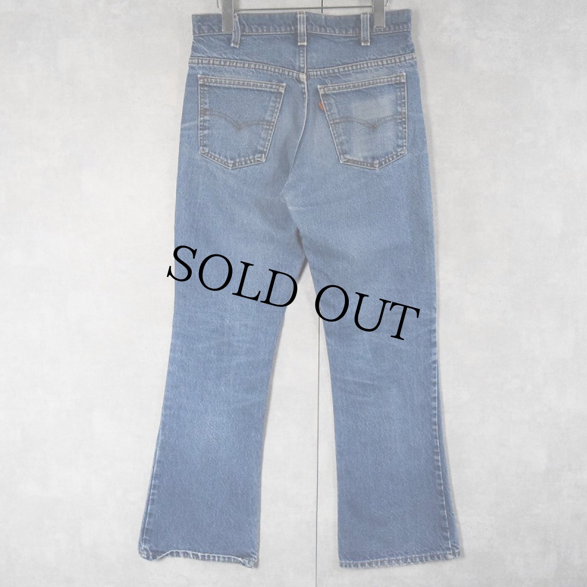 画像2: 90's Levi's 646 USA製 オレンジタブ ベルボトムデニムパンツ W30 (2)