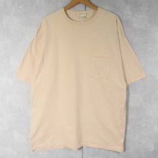 画像1: 90's BANANA REPUBLIC USA製 無地ポケットTシャツ XL (1)