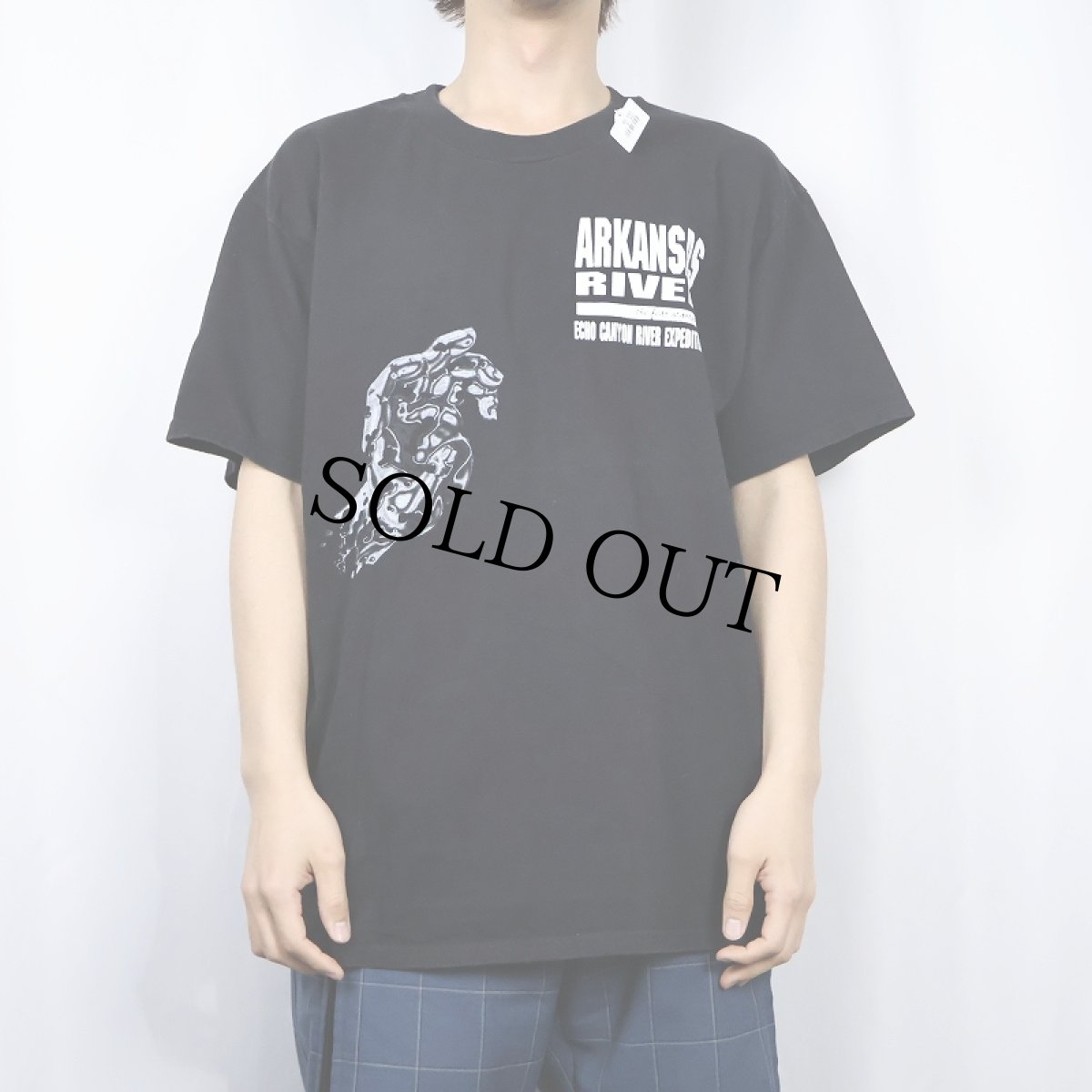 画像3: 2000's "ARKANSAS RIVER" プリントTシャツ BLACK L (3)