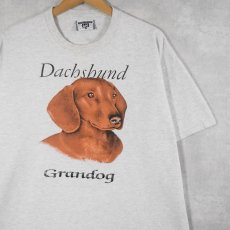 画像1: 90's Lee USA製 "Dachshund" 犬プリントTシャツ XL (1)