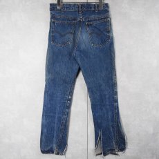 画像2: 60〜70's LEVI'S 606 BIGE オレンジタブ デニムパンツ W31 (2)