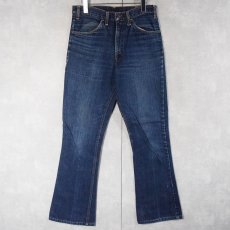 画像1: 60〜70's LEVI'S 646 BIGE オレンジタブ ベルボトムデニムパンツ W31 (1)