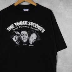 画像1: 90's The Three Stooges USA製 コメディアンプリントTシャツ BLACK L (1)