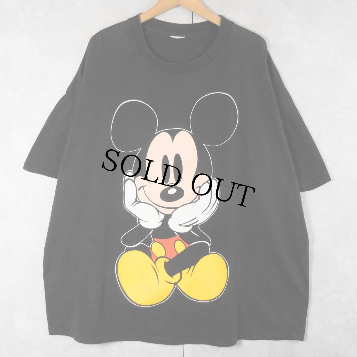 画像1: 90's Disney MICKEY MOUSE キャラクタープリントTシャツ  (1)