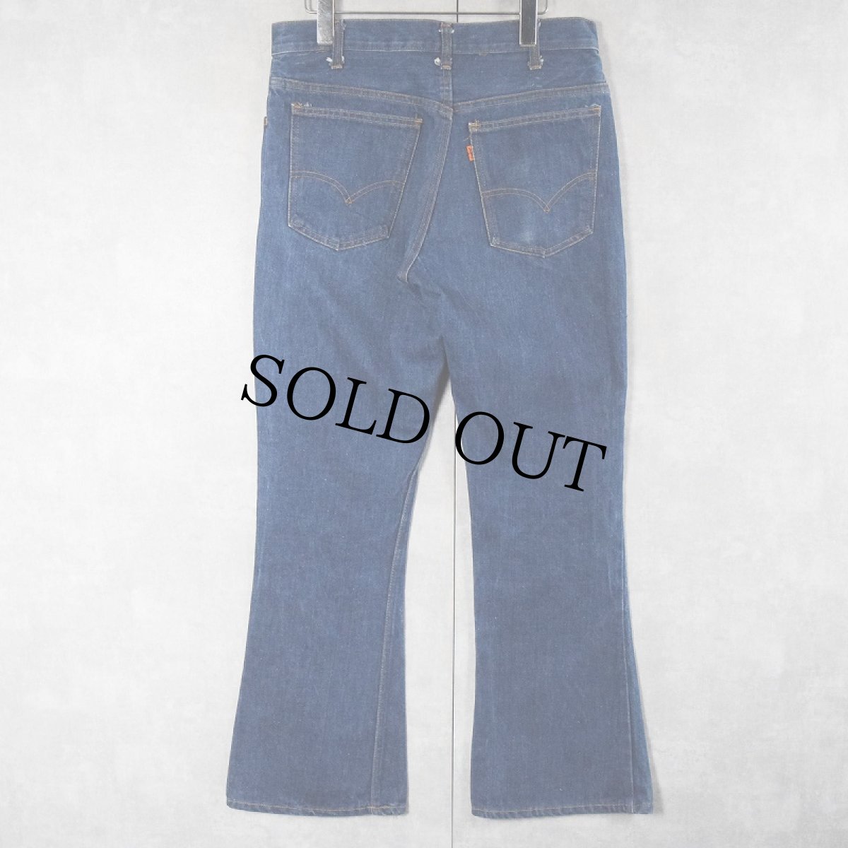 画像2: 70's Levi's 646 オレンジタブ ベルボトムデニムパンツ W31 (2)