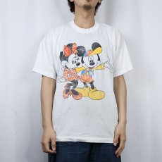 画像2: 90's MICKEY MOUSE & MINNIE MOUSE USA製 キャラクタープリントTシャツ XL (2)