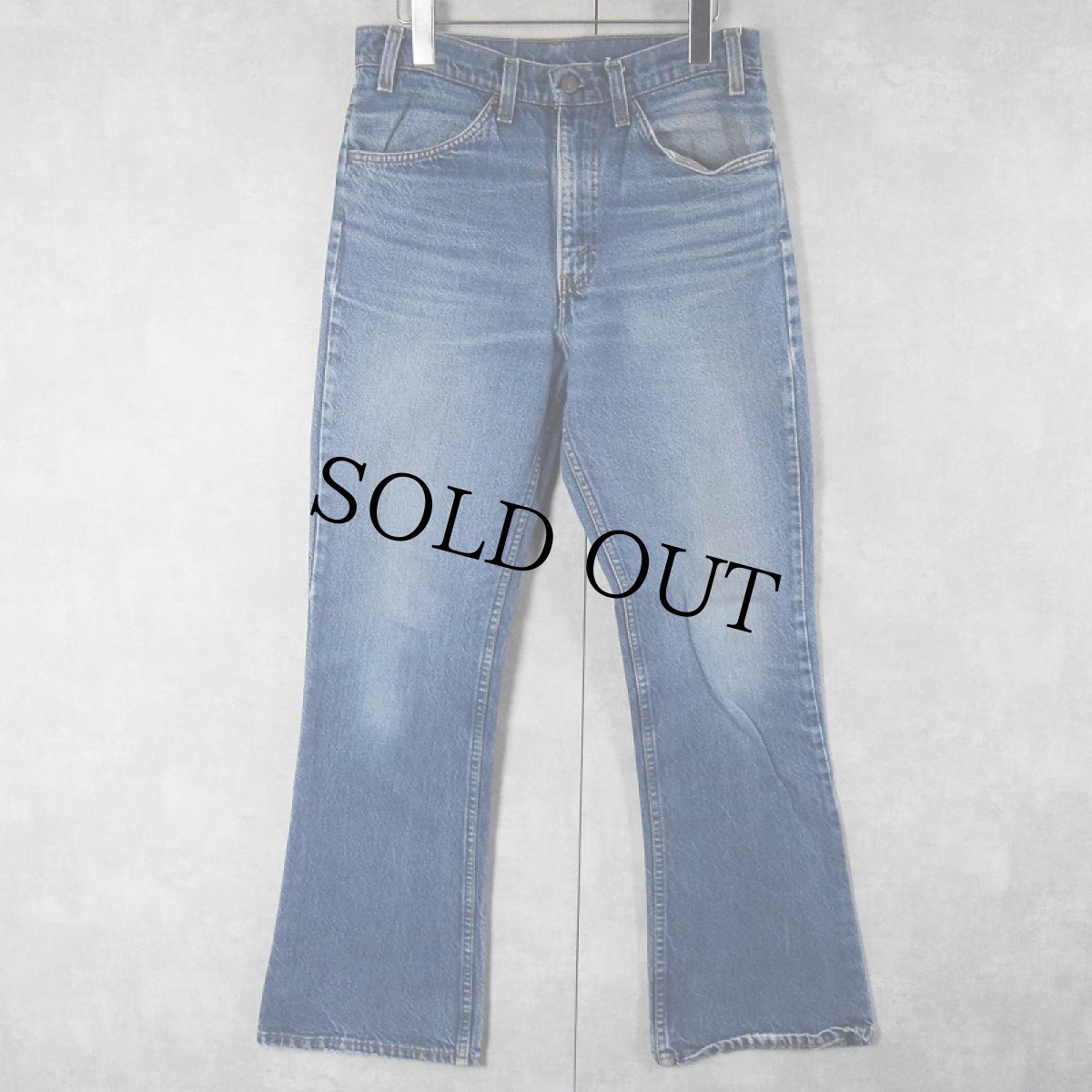 画像1: 90's Levi's 646 USA製 オレンジタブ ベルボトムデニムパンツ W30 (1)