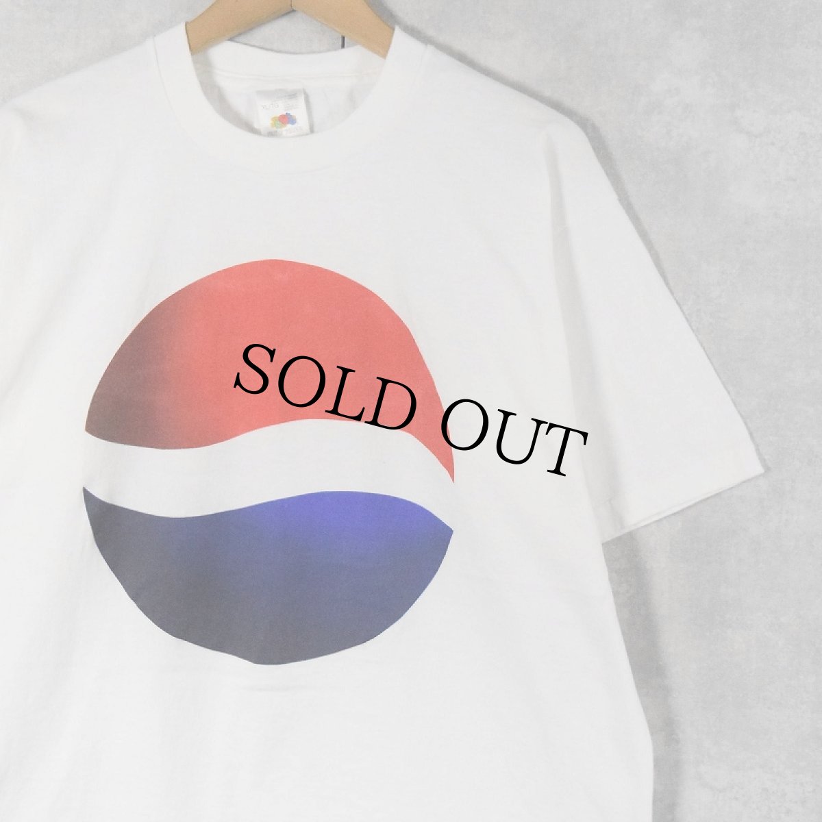 画像1: 90's PEPSI CANADA製 飲料メーカー ロゴプリントTシャツ XL (1)