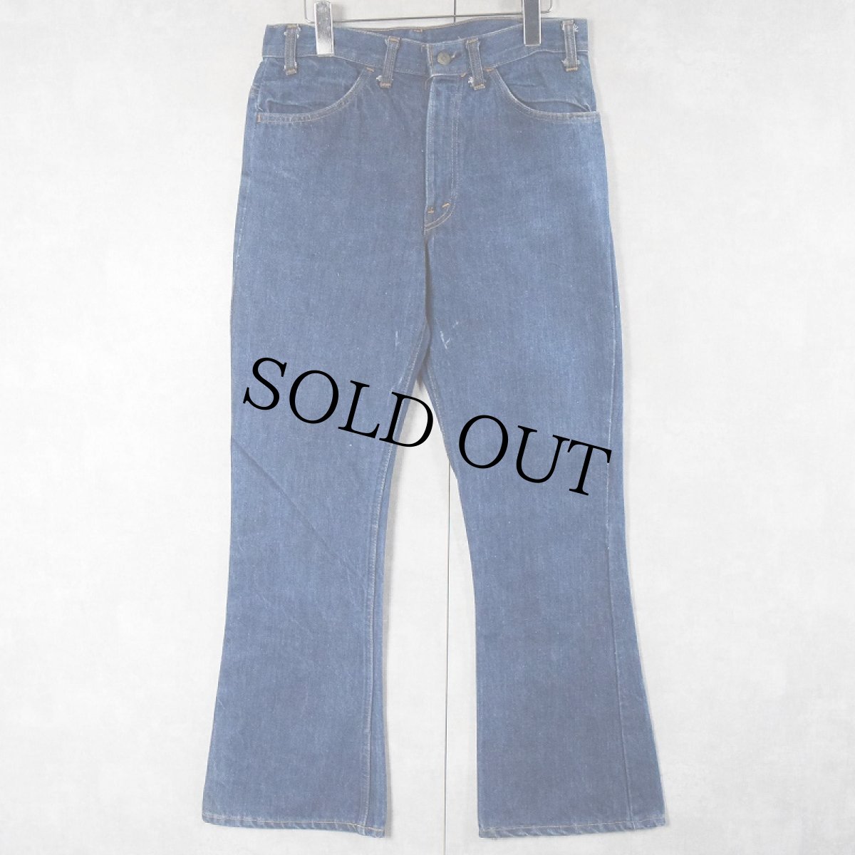 画像1: 70's Levi's 646 オレンジタブ ベルボトムデニムパンツ W31 (1)