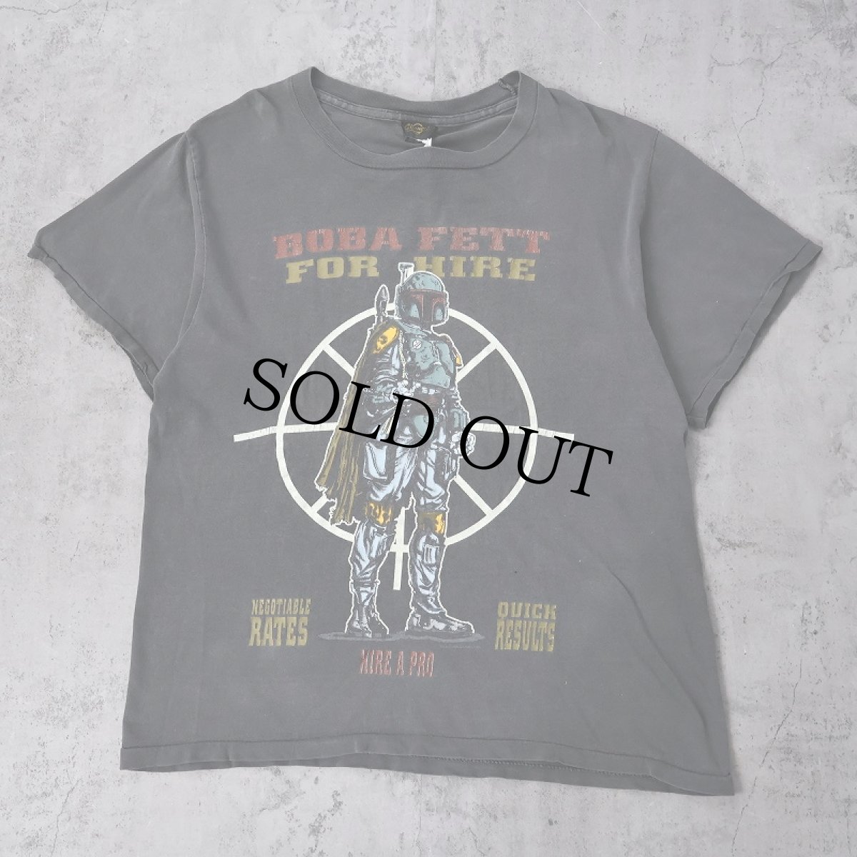 画像1: 90's STAR WARS USA製 "BOBA FETT" 映画プリントTシャツ BLACK L (1)