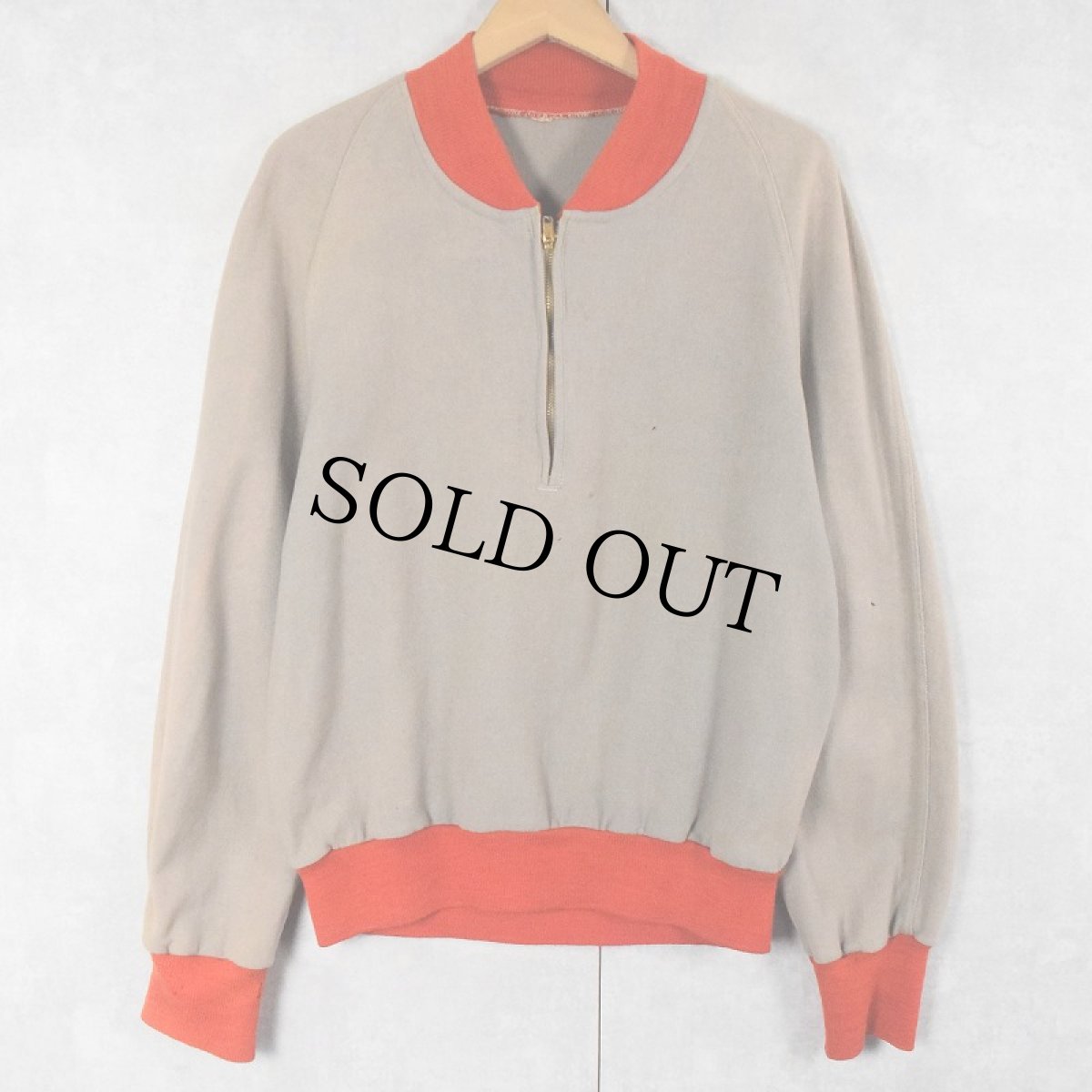 画像2: 60's "503 AIRBONE" ハーフジップウールジャケット M (2)