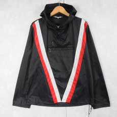 画像1: 50's CAMPUS 切り替えデザイン ナイロンアノラックパーカー BLACK SIZE36 (1)