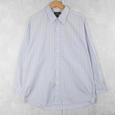 画像1: 90's J.CREW ストライプ柄 コットンシャツ SIZE16-1/2 (1)