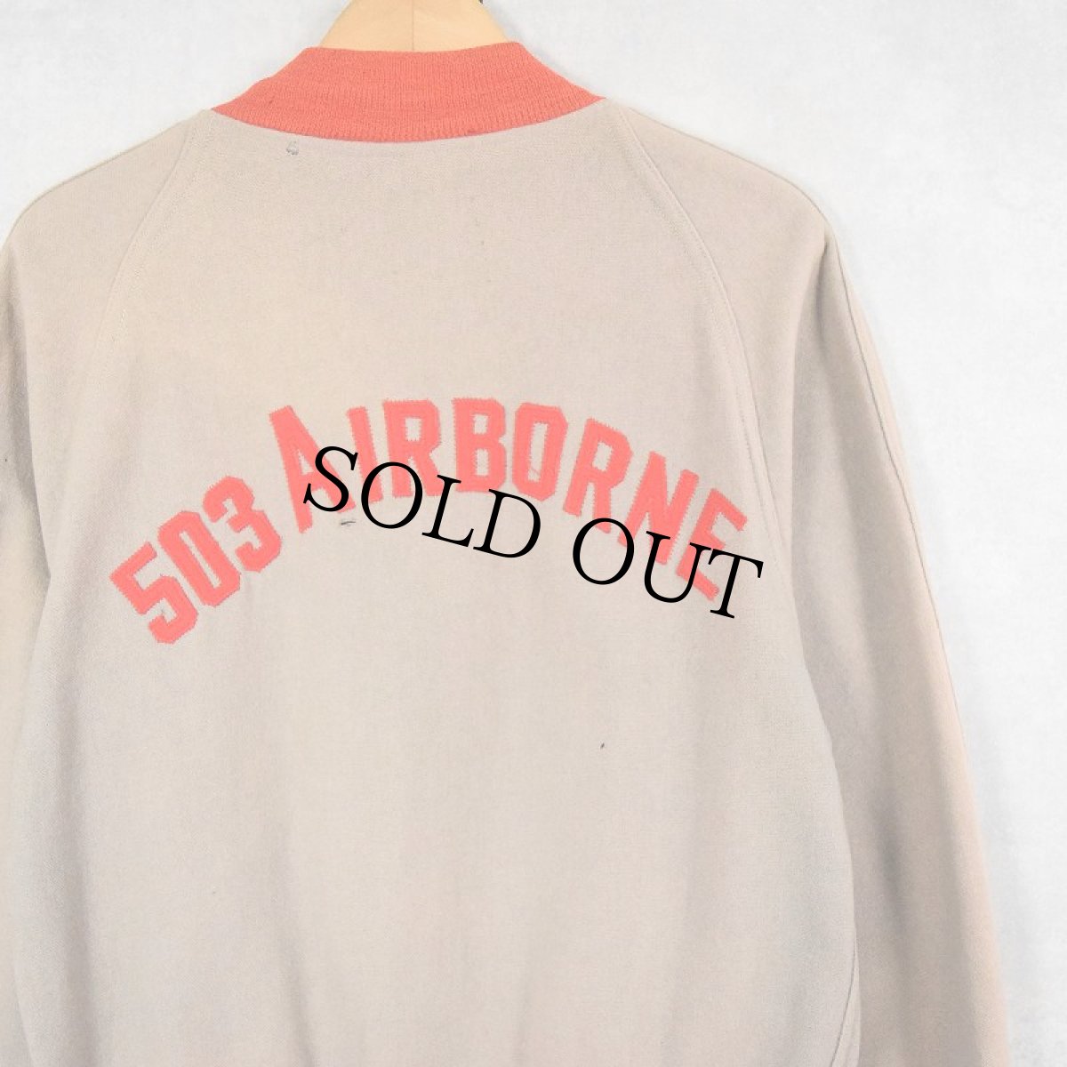 画像1: 60's "503 AIRBONE" ハーフジップウールジャケット M (1)