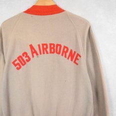 画像1: 60's "503 AIRBONE" ハーフジップウールジャケット M (1)