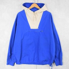 画像1: 90's J.CREW 切り替えデザイン コットンアノラックパーカー M (1)