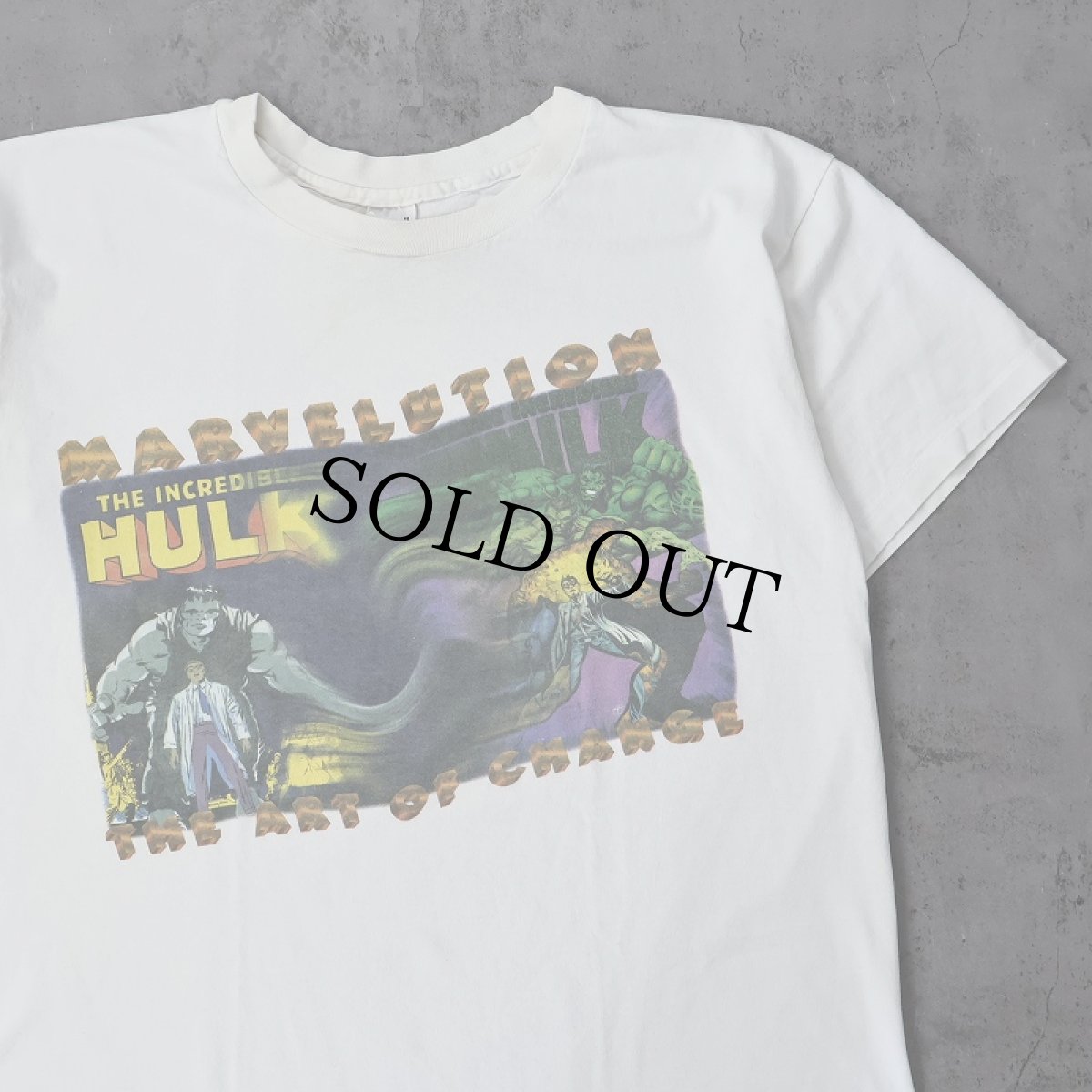 画像1: 90's MARVEL HULK USA製 アメコミプリントTシャツ XL (1)