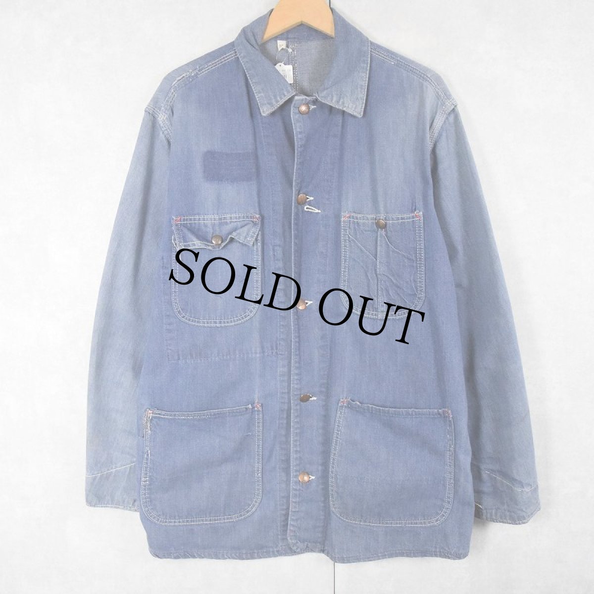 画像3: 70's MONTGOMERY WARD デニムカバーオール SIZE38 (3)