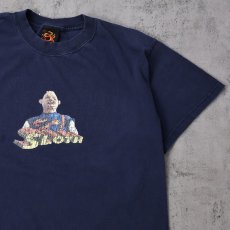 画像1: 90's〜 The Goonies USA製 "SLOTH" パロディプリント 映画Tシャツ NAVY L (1)