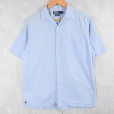 画像1: POLO Ralph Lauren "CALDWELL" コットンオープンカラーシャツ M (1)